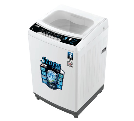 Mika Washing Machine, 8KG, Fully Autmatic, Top Load, White - MWATL3508W