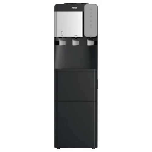 Mika Water Dispenser with Ice Maker, Floor Standing, Black & Silver - MWDT3001BS