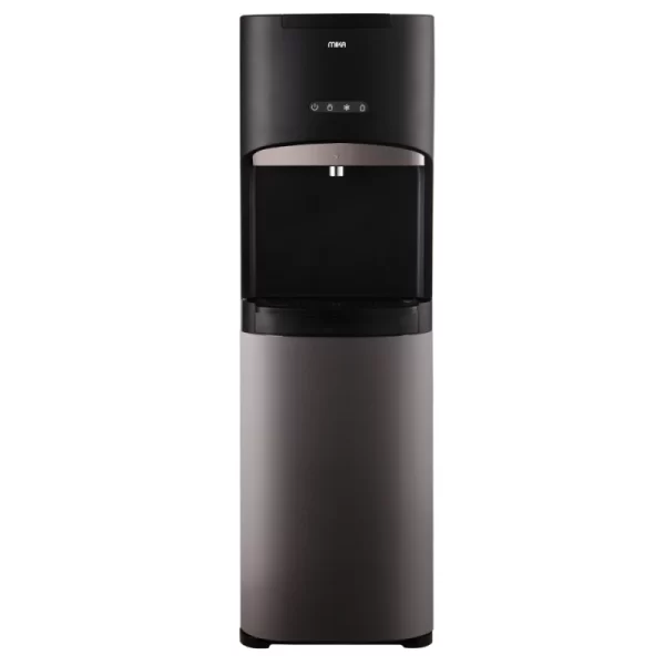 Mika Water Dispenser,Floor Standing, With Sensor Taps , Botttom Load, Black & Dark SS - MWDB2902/BLS