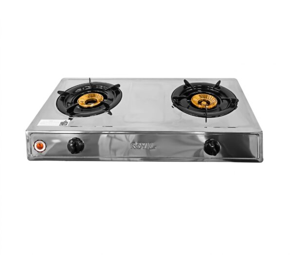 ROYAL 2 Gas Burner Stove Stainless Steel Table Top - GSSP-2GB013