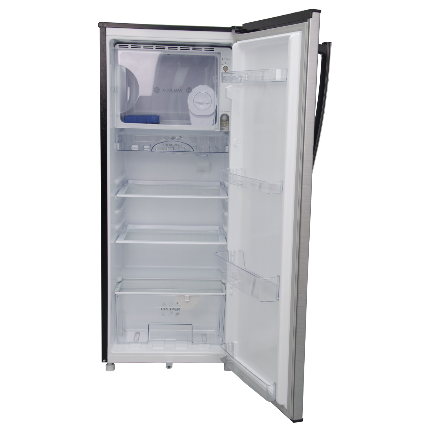 Mika Refrigerator, 170L Direct Cool, Single Door, Line Silver Light MRDCS170LSL
