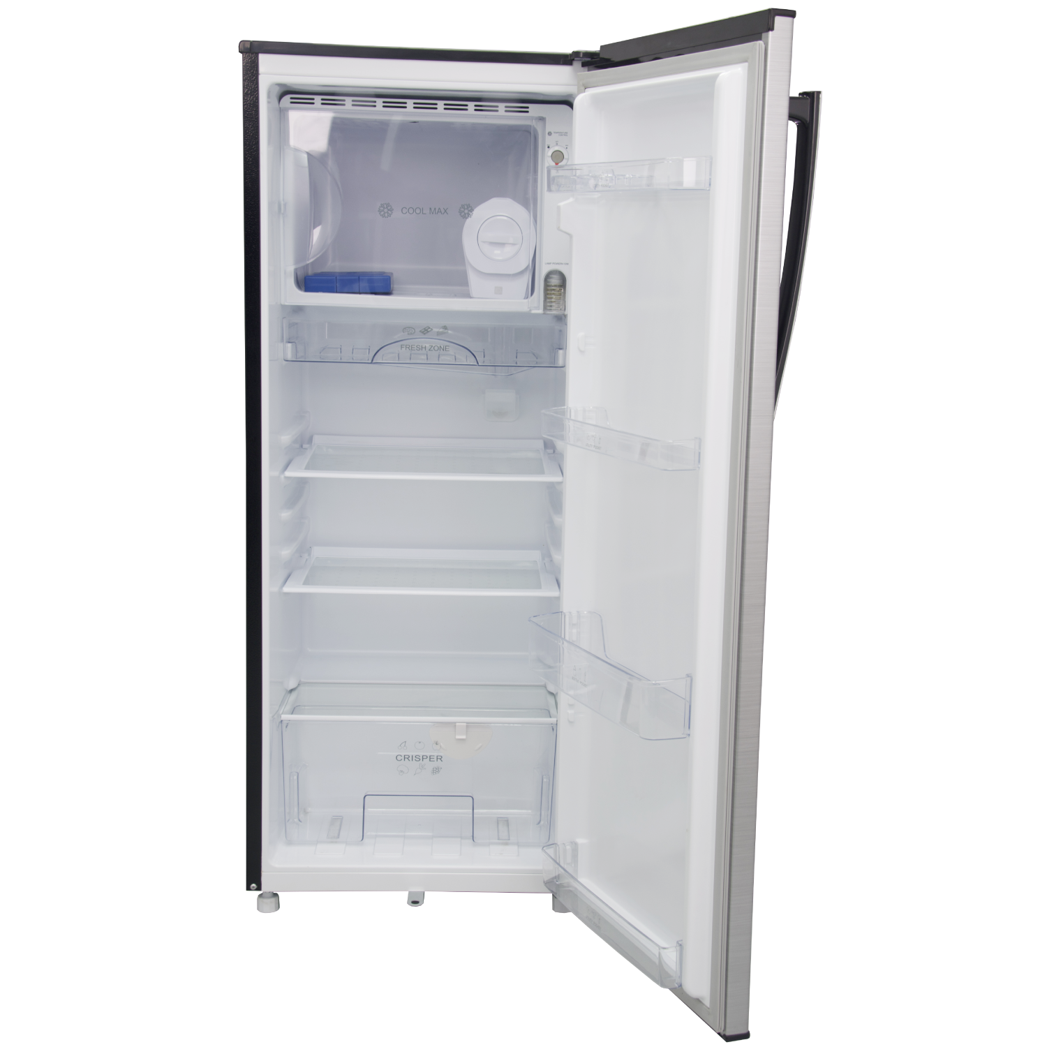 Mika Refrigerator, 190L Direct Cool, Single Door, Line Silver Dark MRDCS190LSD