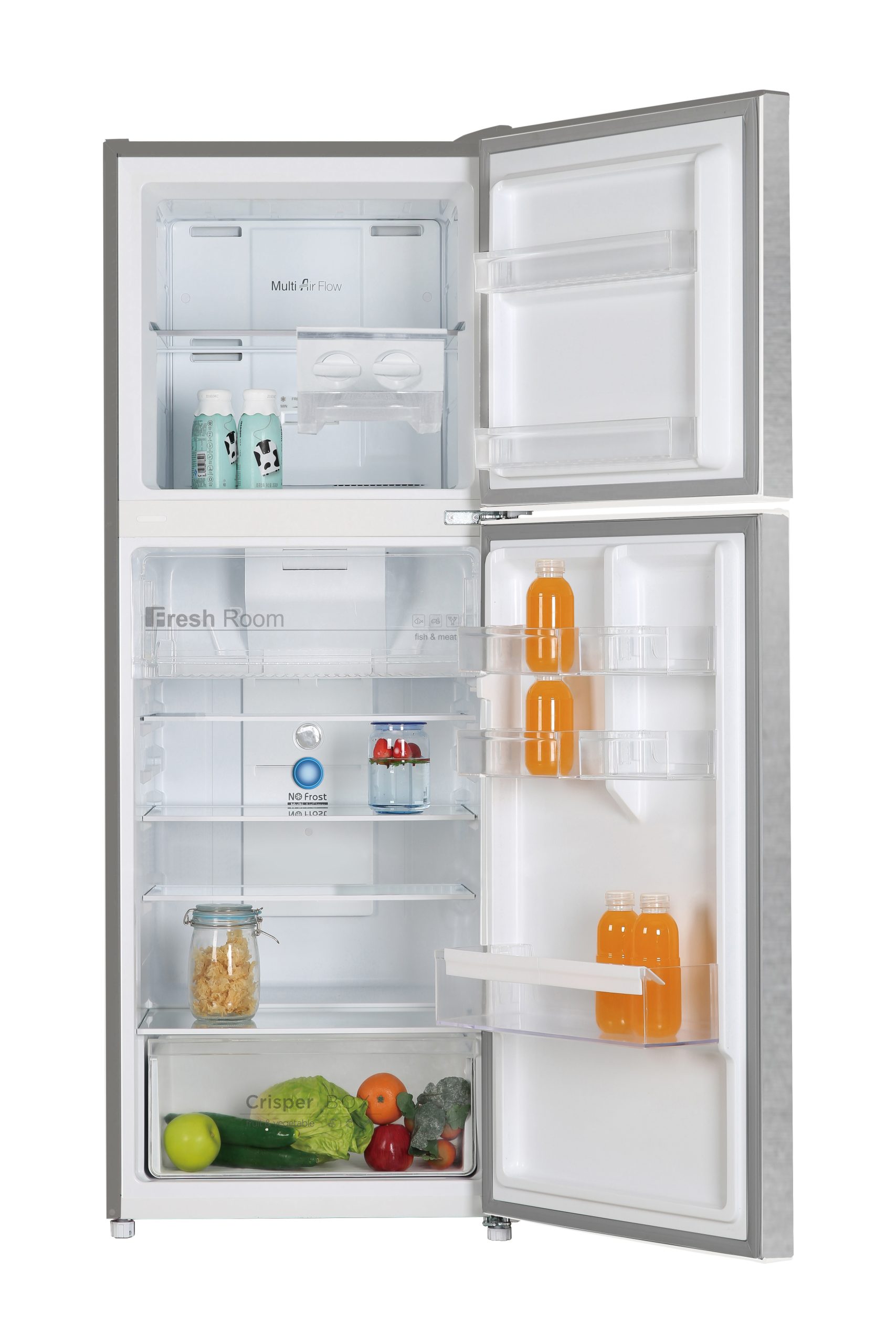 Mika Refrigerator, 348L, No Frost, Dark Silver Look MRNF348DS