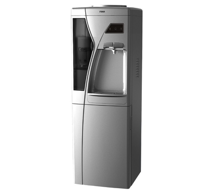 Mika Water Dispenser, Standing, Hot,& Compressor Cooling & with Cup Holder & Cabinet,Silver & Black - MWD2405/SBL