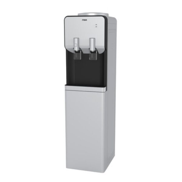 Mika Water Dispenser, Standing , Hot & Electric cooling, with cabinet, Silver & Black - MWD2302/SBL