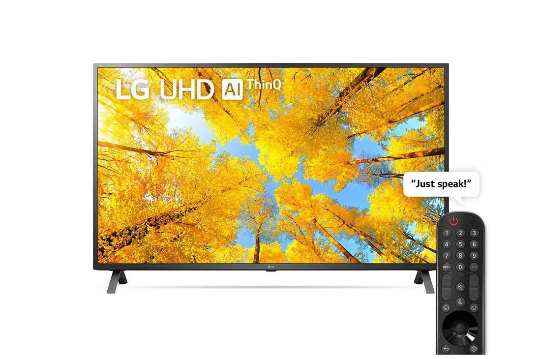 LG UHD 4K | Inch | UQ75 Series| 4k Ultra HD | Sleek & Slim Design | Active HDR | WebOS | ThinQ - UQ7500