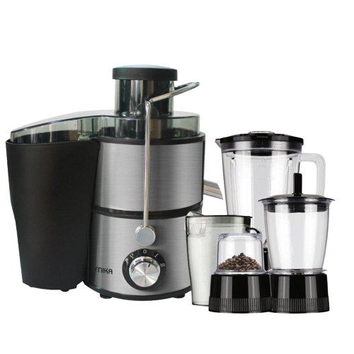 MIKA Juicer, 4 in 1, 600W, Stainless Steel